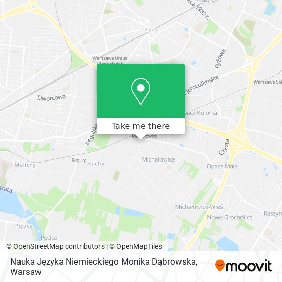 Nauka Języka Niemieckiego Monika Dąbrowska map