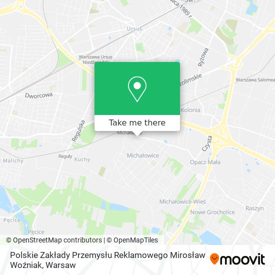 Polskie Zakłady Przemysłu Reklamowego Mirosław Woźniak map