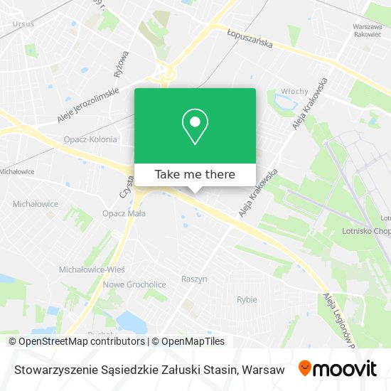 Карта Stowarzyszenie Sąsiedzkie Załuski Stasin