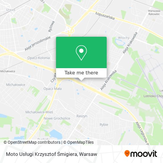 Moto Usługi Krzysztof Śmigiera map