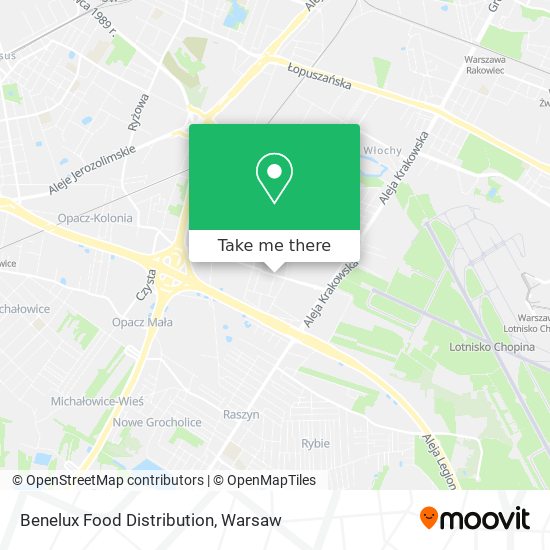 Benelux Food Distribution map