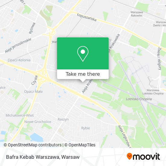 Bafra Kebab Warszawa map