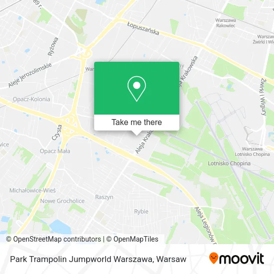 Park Trampolin Jumpworld Warszawa map