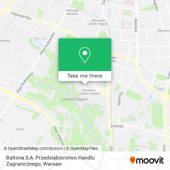 Baltona S.A. Przedsiębiorstwo Handlu Zagranicznego map