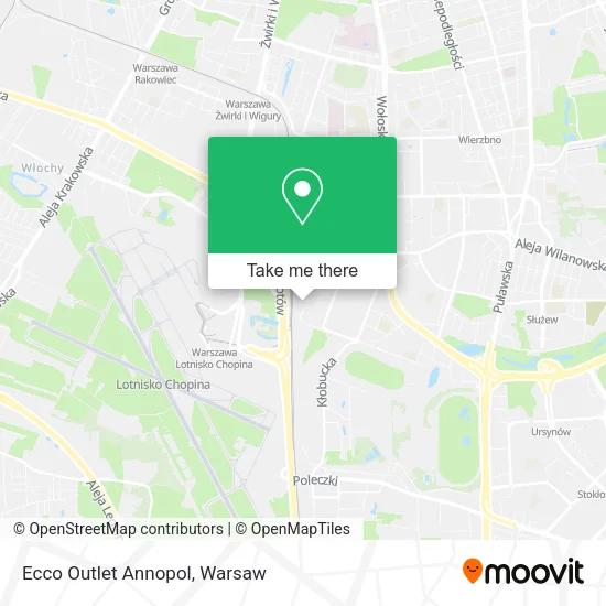 Карта Ecco Outlet Annopol