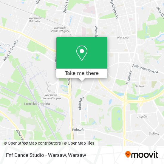 Fnf Dance Studio - Warsaw map