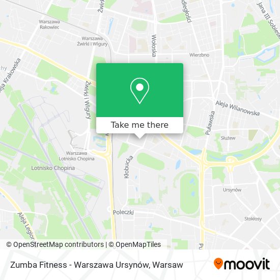 Карта Zumba Fitness - Warszawa Ursynów