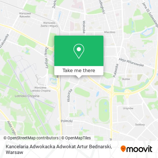 Kancelaria Adwokacka Adwokat Artur Bednarski map