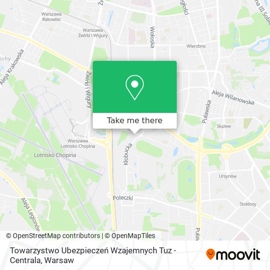 Towarzystwo Ubezpieczeń Wzajemnych Tuz - Centrala map