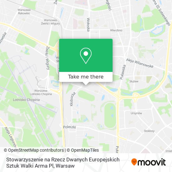 Stowarzyszenie na Rzecz Dwanych Europejskich Sztuk Walki Arma Pl map