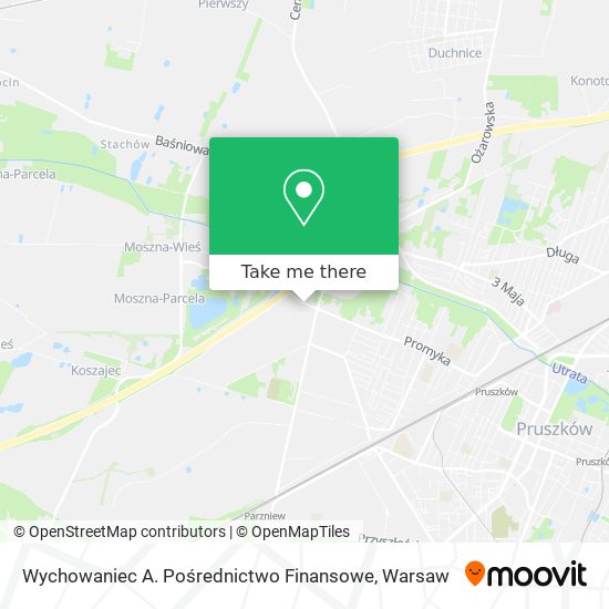 Wychowaniec A. Pośrednictwo Finansowe map