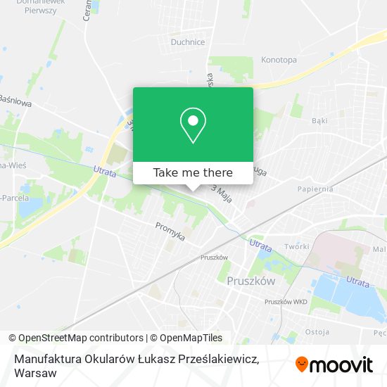 Manufaktura Okularów Łukasz Prześlakiewicz map