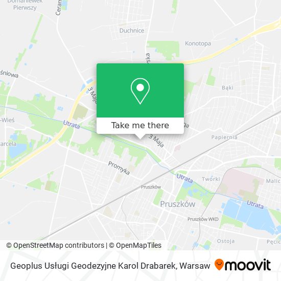 Geoplus Usługi Geodezyjne Karol Drabarek map