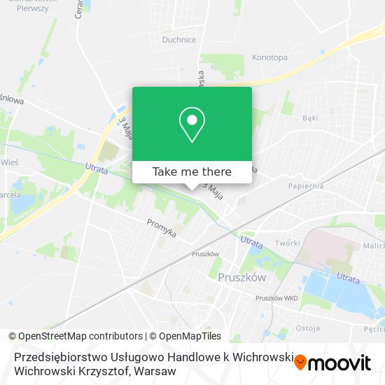 Przedsiębiorstwo Usługowo Handlowe k Wichrowski Wichrowski Krzysztof map