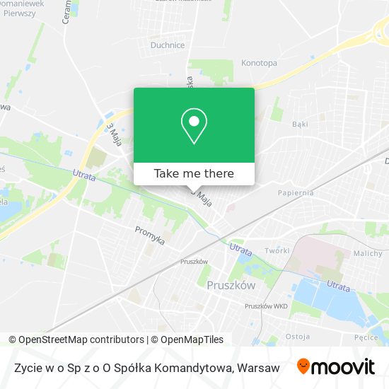 Zycie w o Sp z o O Spółka Komandytowa map