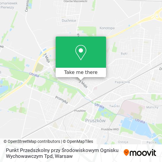 Punkt Przedszkolny przy Środowiskowym Ognisku Wychowawczym Tpd map