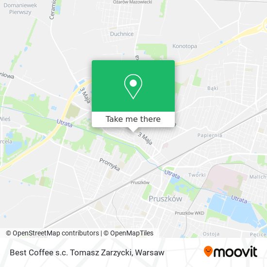 Best Coffee s.c. Tomasz Zarzycki map