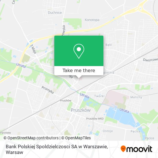 Bank Polskiej Spoldzielczosci SA w Warszawie map