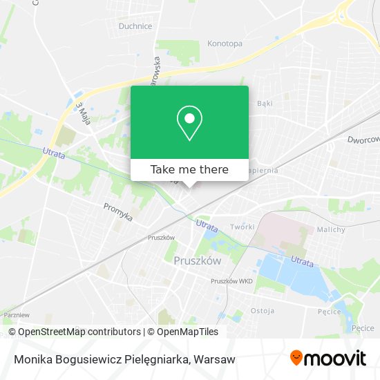 Monika Bogusiewicz Pielęgniarka map