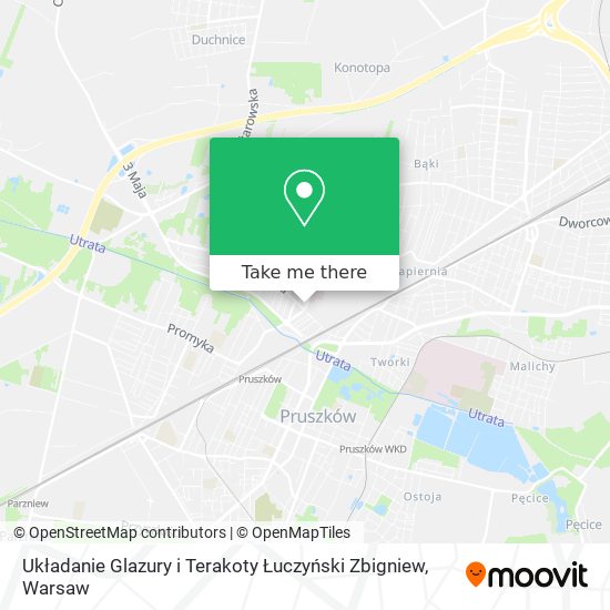 Układanie Glazury i Terakoty Łuczyński Zbigniew map