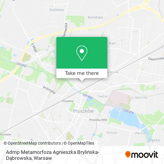 Admp Metamorfoza Agnieszka Brylińska-Dąbrowska map