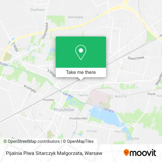 Карта Pijalnia Piwa Sitarczyk Małgorzata