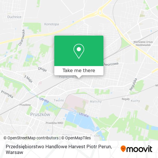 Przedsiębiorstwo Handlowe Harvest Piotr Perun map