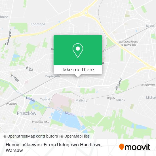 Hanna Liśkiewicz Firma Usługowo Handlowa map