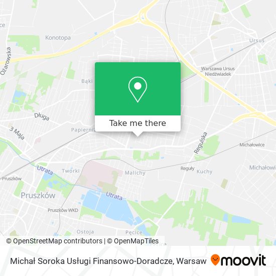 Michał Soroka Usługi Finansowo-Doradcze map