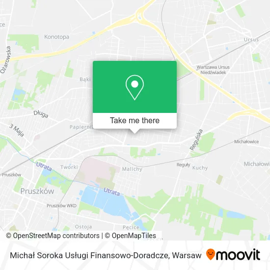 Карта Michał Soroka Usługi Finansowo-Doradcze