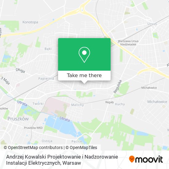 Andrzej Kowalski Projektowanie i Nadzorowanie Instalacji Elektrycznych map