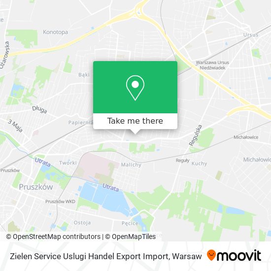 Карта Zielen Service Uslugi Handel Export Import