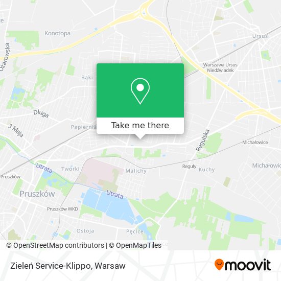 Zieleń Service-Klippo map