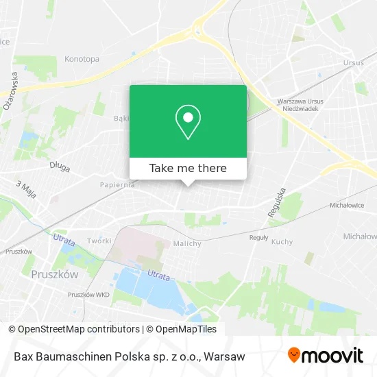 Bax Baumaschinen Polska sp. z o.o. map