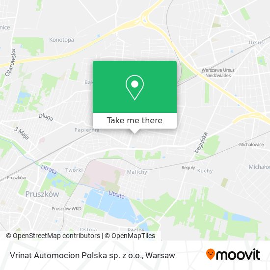 Vrinat Automocion Polska sp. z o.o. map