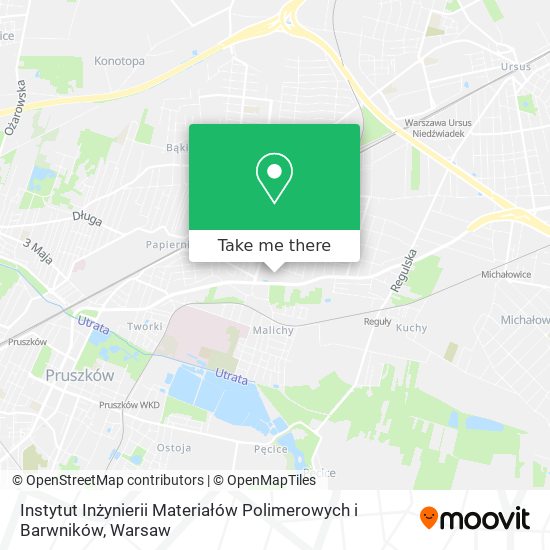 Instytut Inżynierii Materiałów Polimerowych i Barwników map