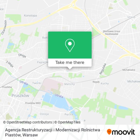 Agencja Restrukturyzacji i Modernizacji Rolnictwa Piastów map