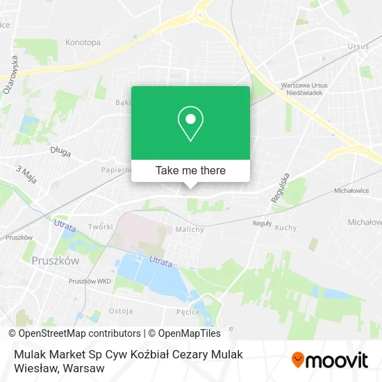 Карта Mulak Market Sp Cyw Koźbiał Cezary Mulak Wiesław