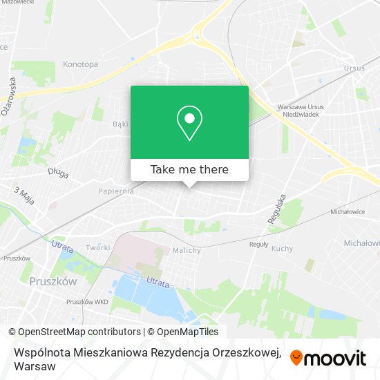 Карта Wspólnota Mieszkaniowa Rezydencja Orzeszkowej