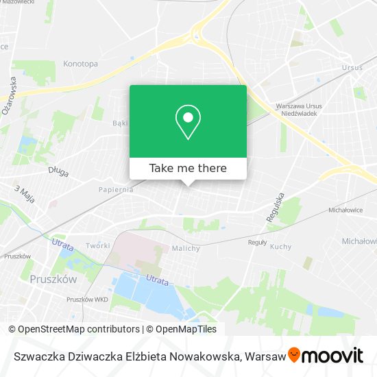 Szwaczka Dziwaczka Elżbieta Nowakowska map