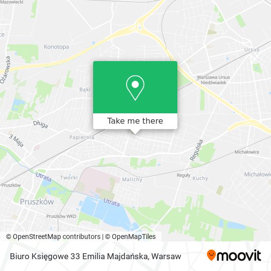 Biuro Księgowe 33 Emilia Majdańska map