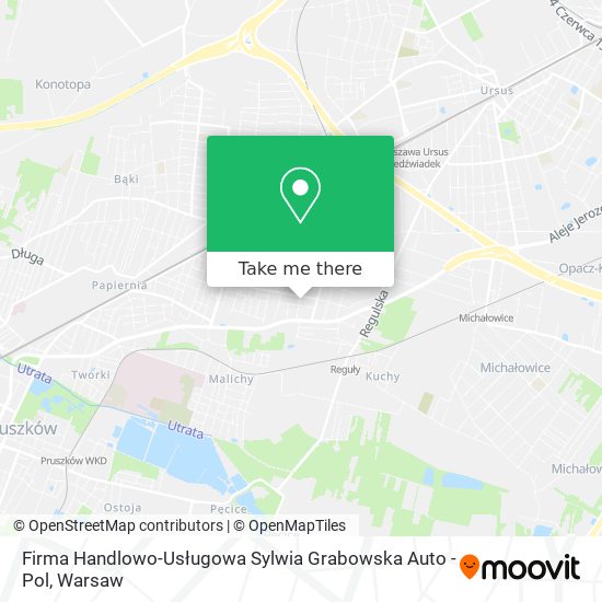 Firma Handlowo-Usługowa Sylwia Grabowska Auto - Pol map