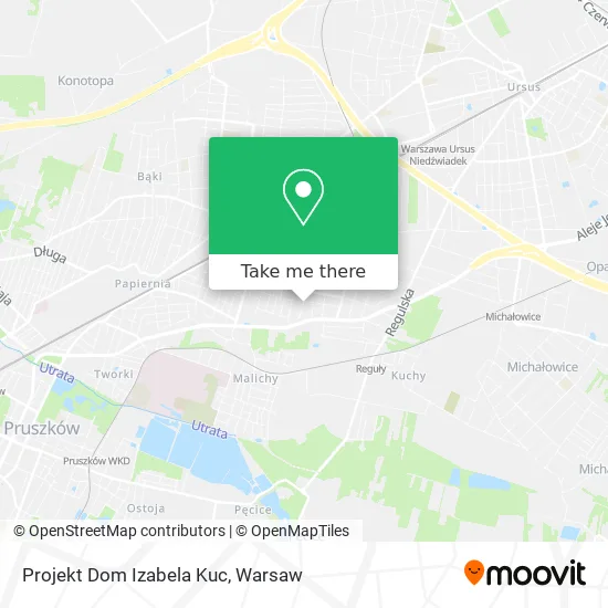 Карта Projekt Dom Izabela Kuc