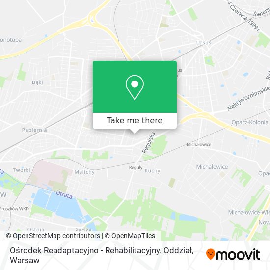 Ośrodek Readaptacyjno - Rehabilitacyjny. Oddział map