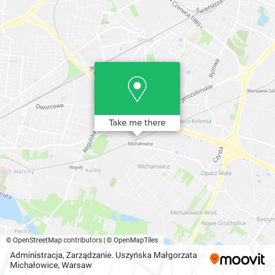 Administracja, Zarządzanie. Uszyńska Małgorzata Michałowice map