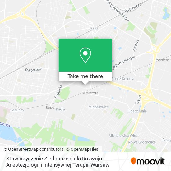 Stowarzyszenie Zjednoczeni dla Rozwoju Anestezjologii i Intensywnej Terapii map