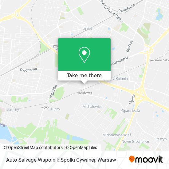 Карта Auto Salvage Wspolnik Spolki Cywilnej