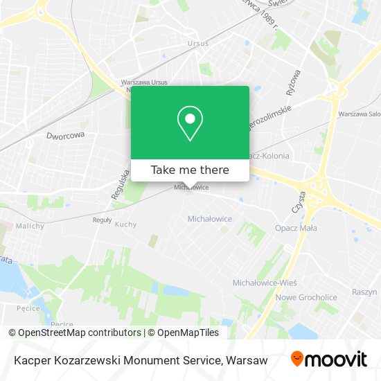 Kacper Kozarzewski Monument Service map