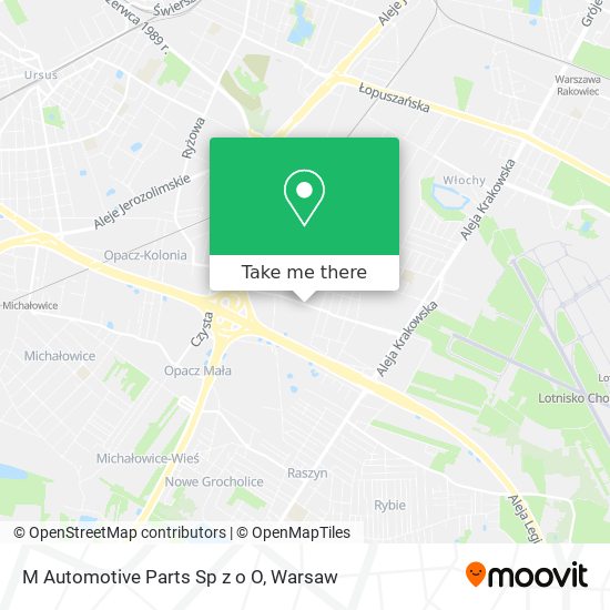 M Automotive Parts Sp z o O map