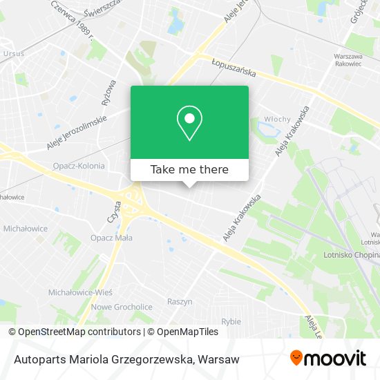 Autoparts Mariola Grzegorzewska map